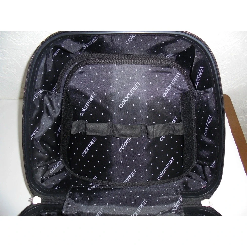 Color Street Train Case Women OS Purple Hardshell Travel Vanity Cosmetic Bag